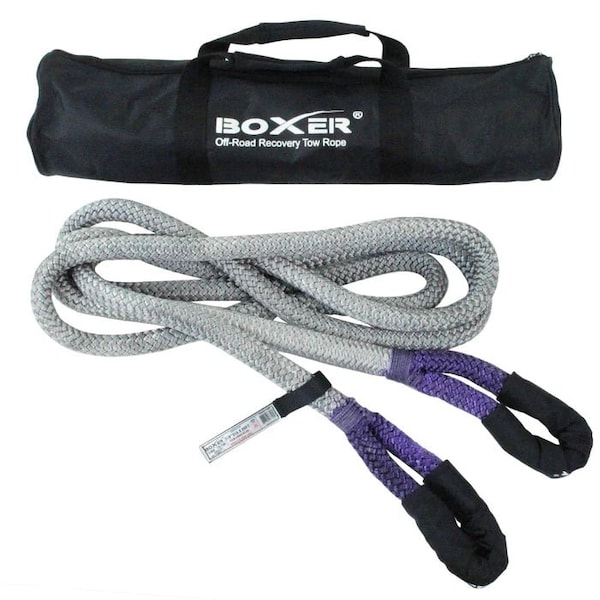 Boxer Tools Nylon Kinetic 7/8 Inch by 20 Feet Nylon Tow Rope 77405 - main